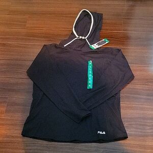 FILA HOODIE GREEN TRIM